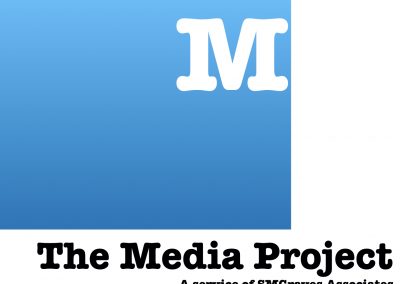 The Media Project Logo in Blue