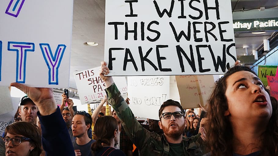 protest-protester-sign-placard Public Domain Image of Recent US Political Protest