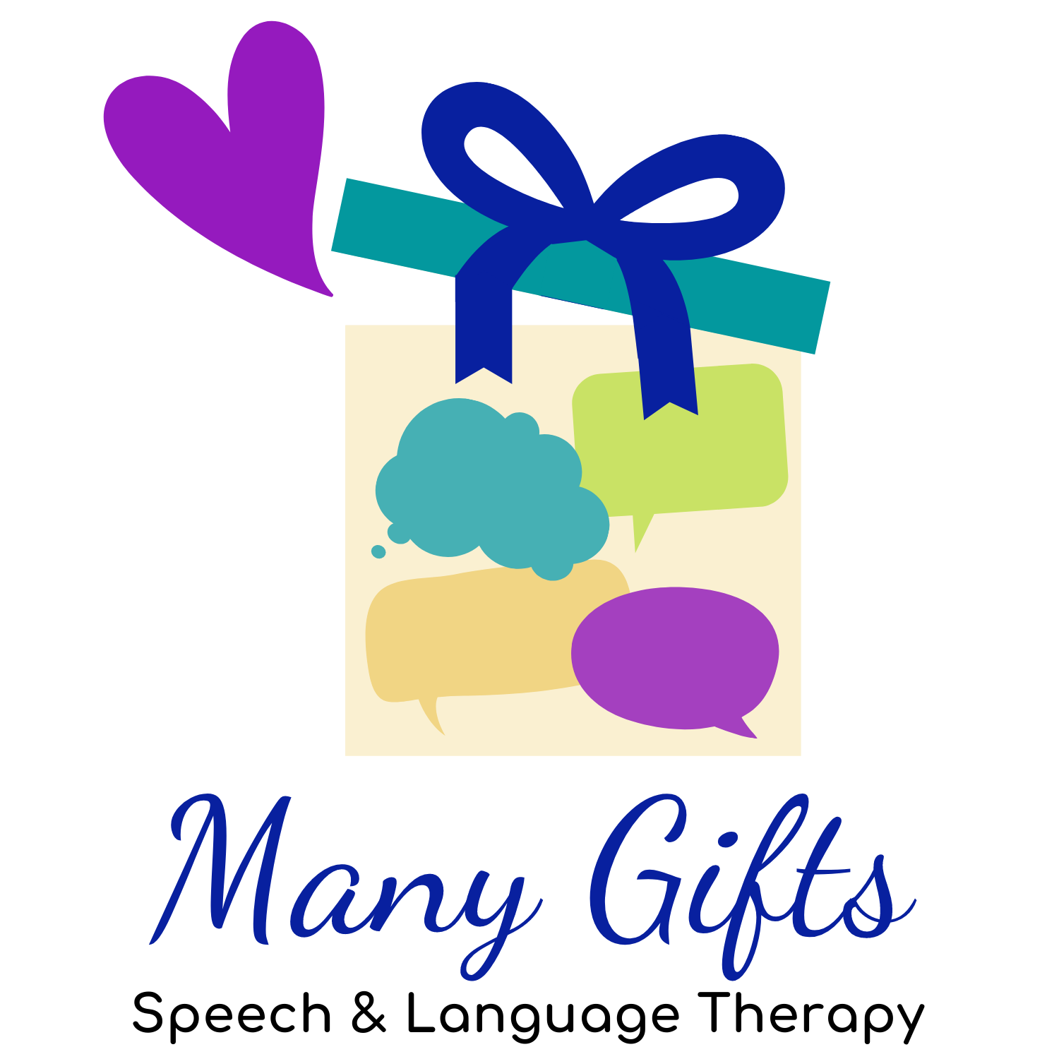 Ful color Logo of Many Gifts Language and Speech Therapy