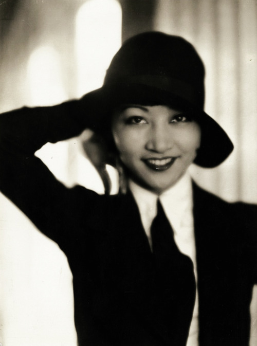 Sepiatone image mid-20th century of Anna Mae Wong, female actress