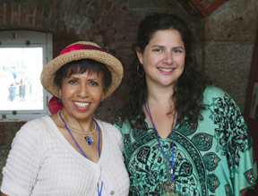 Headshot of Jazz Singer Judi Silvano with Jazz Room Host Joan Watson Jones