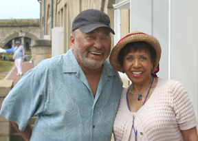 palmieri_me Headshot of Jazz Singer Judi Silvano with Jazz Room Host Joan Watson Jones