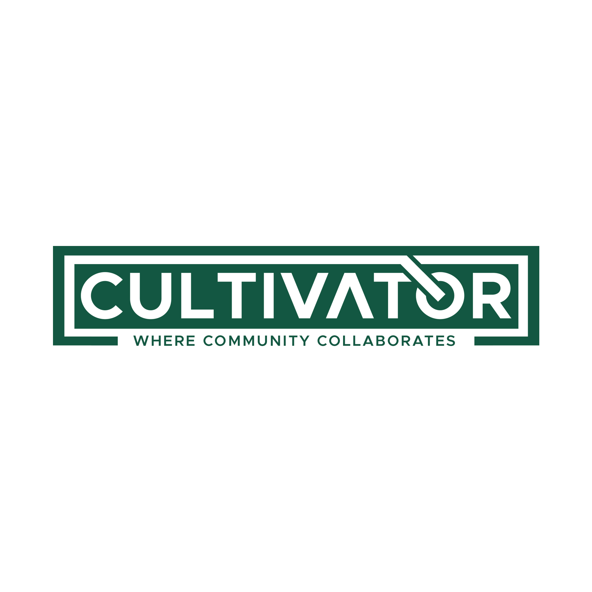 Cultivator with tagline